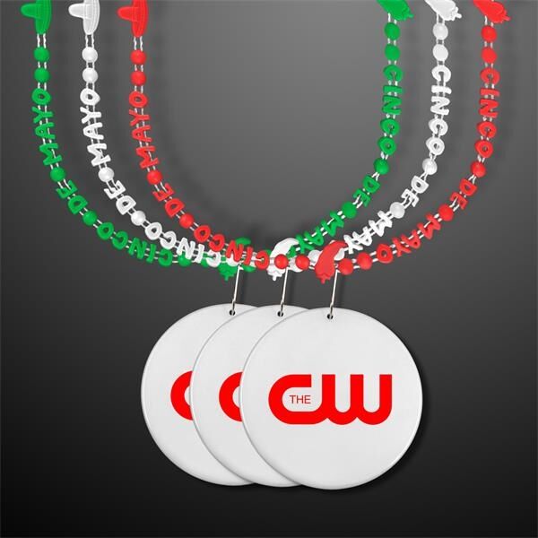 Main Product Image for Cinco De Mayo Party Beads with Medallion (Non Light Up)