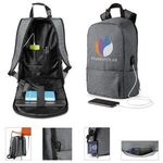 Circuit Anti-Theft Laptop Backpack - Heather Dark Gray