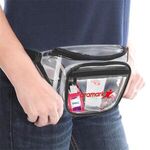Clear PVC Fanny Pack with Dual Pockets - Large