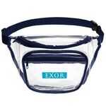 Clear PVC Fanny Pack with Dual Pockets - Large