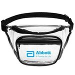 Clear PVC Fanny Pack with Dual Pockets - Large