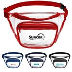 Clear PVC Fanny Pack with Dual Pockets - Large