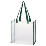 Clear Tote Bag - Forest Green