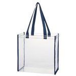 Clear Tote Bag - Navy Blue
