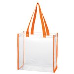 Clear Tote Bag - Orange