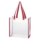 Clear Tote Bag - Red