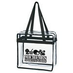 Clear Tote Bag With Zipper -  