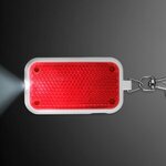 Clip-on Light Safety Blinkers Keychain - Red-white