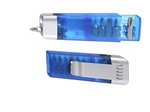 Clip-On Pocket Screwdriver Flashlight - Blue