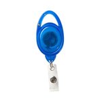 Clip-On Secure-A-Badge (TM) - Translucent Blue