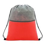 Color Basics Heathered Non-Woven Drawstring Bag -  