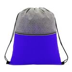 Color Basics Heathered Non-Woven Drawstring Bag -  