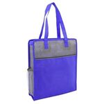 Color Basics Heathered Non-Woven Tote Bag -  