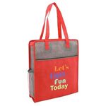 Color Basics Heathered Non-Woven Tote Bag -  