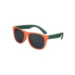 Color Duo Classic Sunglasses - Orange/dark Green
