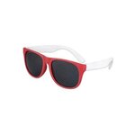 Color Duo Classic Sunglasses - Red/White