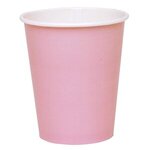 Colored Paper Cups 9 oz. - Classic Pink