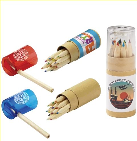 Main Product Image for Colored Pencils In Tube With Sharpener