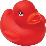 Colorful Rubber Duck Toy - Red