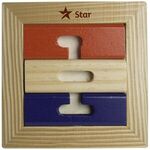 Colorful Wooden Star Puzzle -  