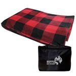 Colossal Comfort Blanket In Bag - Red With Black