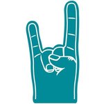 Concert Hand Foam Cheering Mitt - Teal