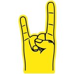 Concert Hand Foam Cheering Mitt - Yellow