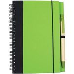 Contrast Paperboard Eco Journal - Lime Green