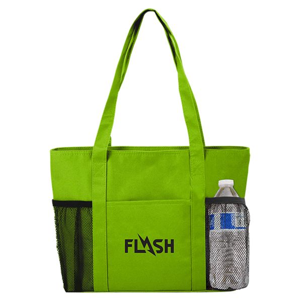 Main Product Image for Imprinted Tote Bag Cooler With Mesh Pockets