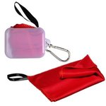 Cooling Towel in Carabiner Case - Red