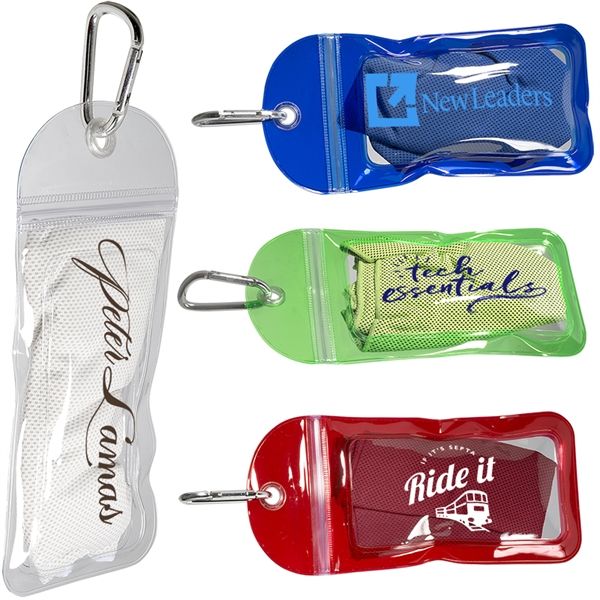 Main Product Image for Custom Cooling Towel In Water Resistant Pouch