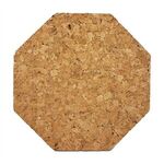 Cork Coaster Octagon - Light Brown