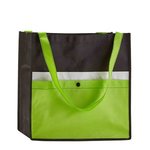 Corridor Snap Non-Woven Pocket Tote - Lime