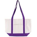 Cotton Canvas Boat Tote -  