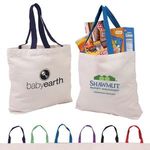 Buy Imprinted Tote Bag Canvas With Color Accent Handles