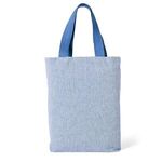 Cotton Chambray Tote Bag - Blue