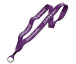 Buy Cotton Lanyard With Metal Crimp & Metal Split-Ring 1"