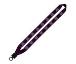 Cotton Lanyard with Plastic Clamshell & O-Ring 1" -  