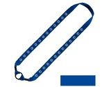 Cotton Water Bottle Shoulder Strap with Expandable Rubber O-R 1" - Electric Blue