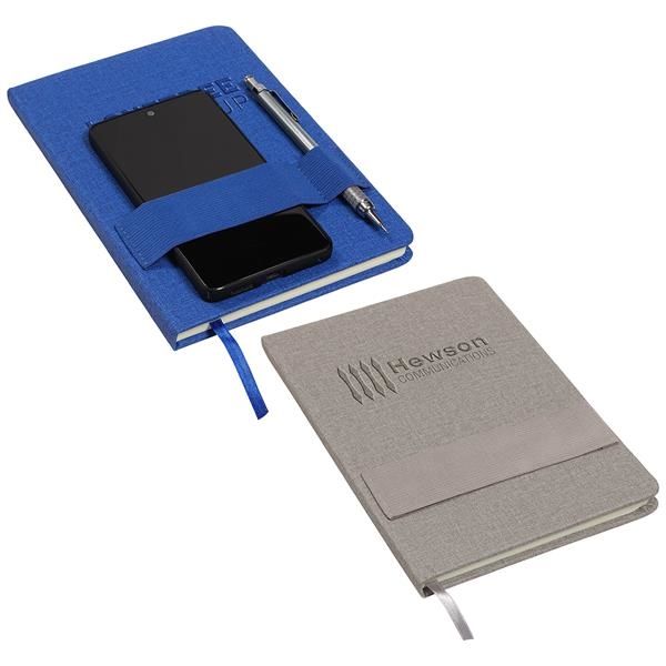 Main Product Image for Marketing Council Textured Journal With Phone And Pen Holder