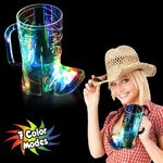 Cowboy Boot Shape Light Up Cup - Multi Color