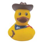 Cowboy Duck Stress Reliever - Yellow