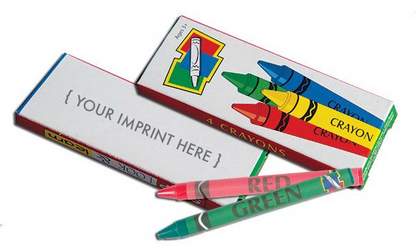 Main Product Image for Imprinted Crayons 4 Pack