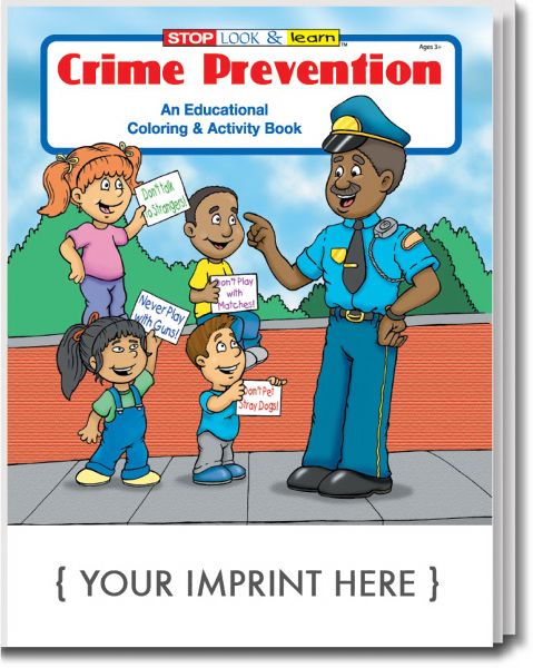 Main Product Image for Crime Prevention Coloring And Activity Book USA Made
