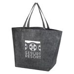 Crosshatch Non-Woven Tote Bag -  