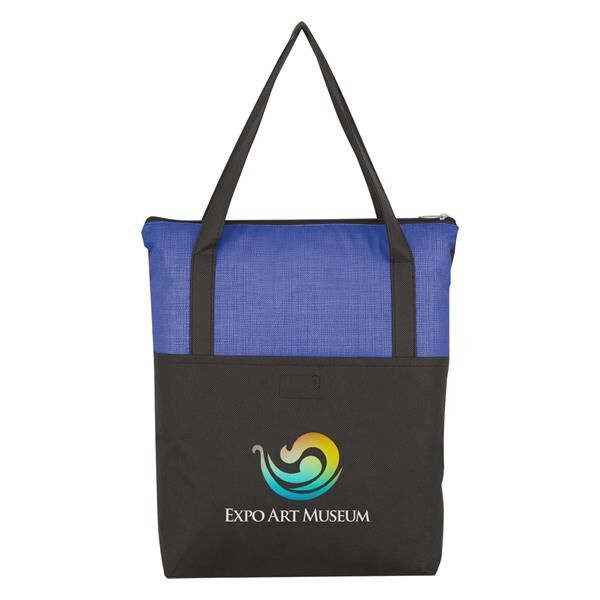 Main Product Image for Crosshatch Non-Woven Zippered Tote Bag