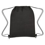 Crosshatch Two-Tone Non-Woven Drawstring Bag