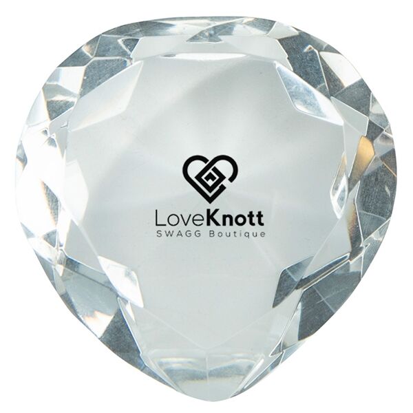 Main Product Image for Promotional Crystal Heart Paperweight