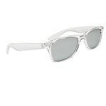 Crystalline Mirrored Malibu Sunglasses - Silver