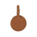 Culver Round Leather Luggage Tag